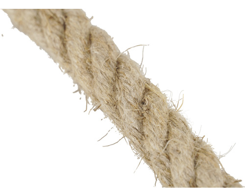 Närbild av en tvinnad hamparep