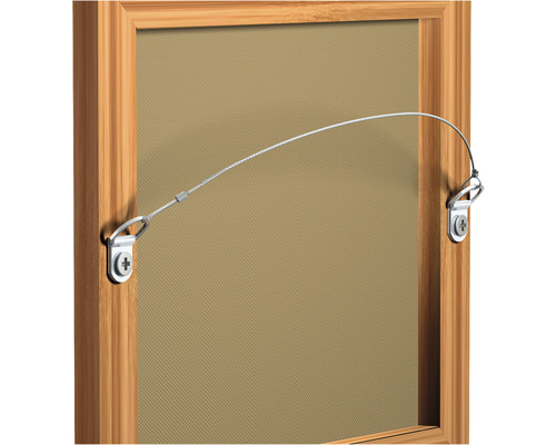 Tavelupphängningssystem med vajer på träram