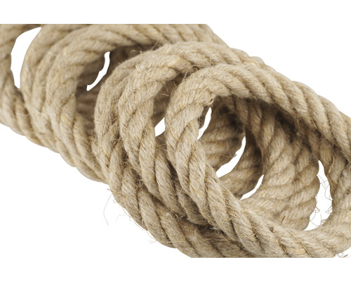 Flätat rep av naturfiber