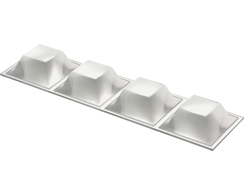 Möbelglid att fästa, fyrkantiga, i fyrpack