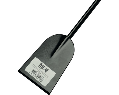 Eldstadsskyffel i metall med handtag