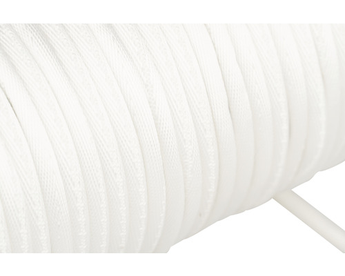 Närbild av vit fallskärmslina