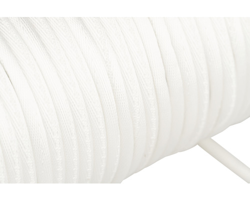 Vitt fallskärmslina på rulle