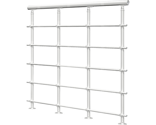 Metallräcke med horisontella stänger