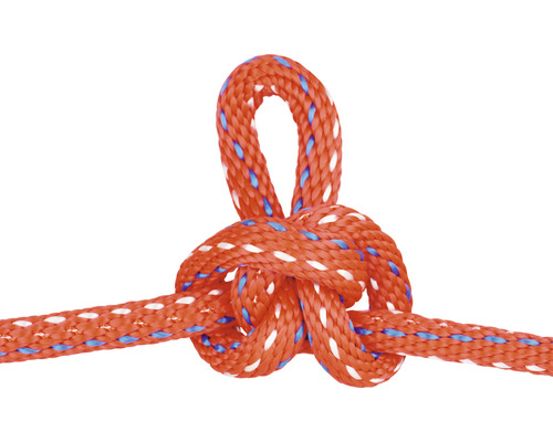Knop av en flätad lina