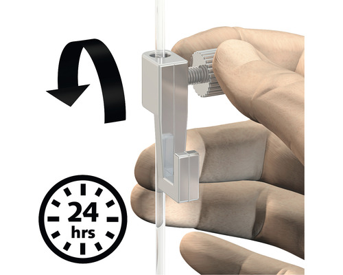 Justerbar bildkrok med en lastkapacitet på 24 timmar