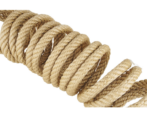 Flätat rep av naturfiber