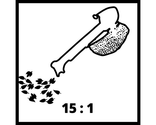 Symbol för kompostacceleration 15:1