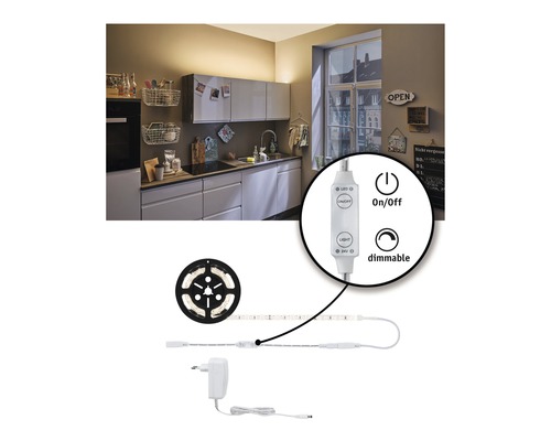 LED-strip med dimmerfunktion i ett kök