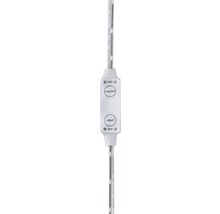 LED-ljusslinga med kontroller för på/av, ljusstyrka och 24 volt