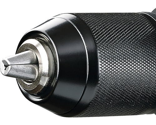 Närbild av en borrchuck för en borrmaskin.