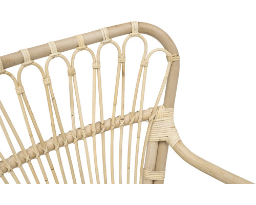 Detaljvy av en rottingstol