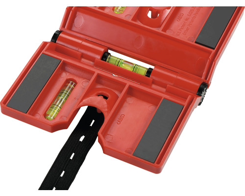 Rörvattenpass med magneter och rem