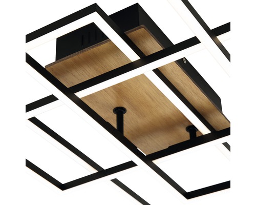 Taklampa med trä- och metallelement