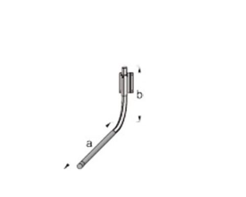 Skiss av ett rör med ansluten del