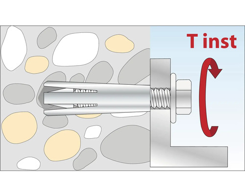 Illustration av ett tungt ankare med momentmontering