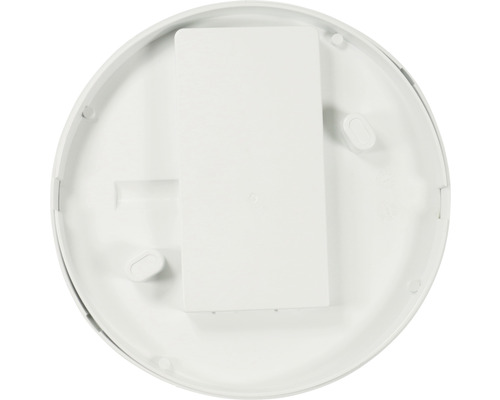 Rund monteringsplatta för rökdetektor med batterifack