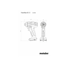 Borrskruvdragare METABO Powermaxx BS 12 12V inkl. 2x2,0Ah batterier och laddare i förvaringsbox