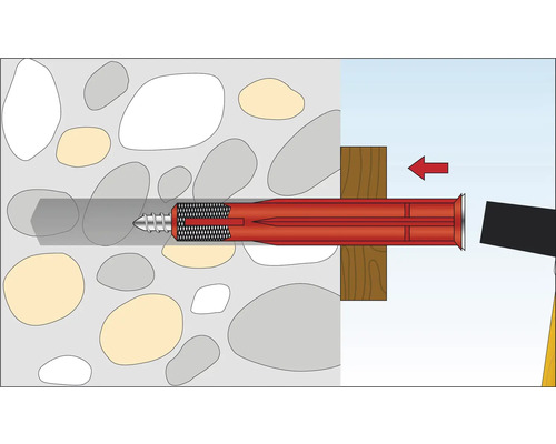 Illustration av en plugg i en stenmur