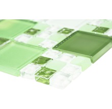 Mosaik glas XCM 8570 30x30 cm grön/vit