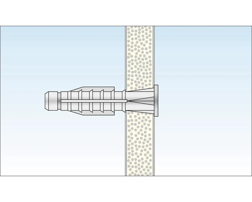 Illustration av en plugg fastsatt i en vägg