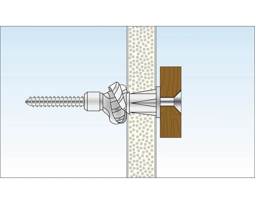Illustration av en gipsplugginstallation i en vägg