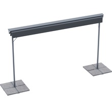 Fristående markis med stativ och plattor