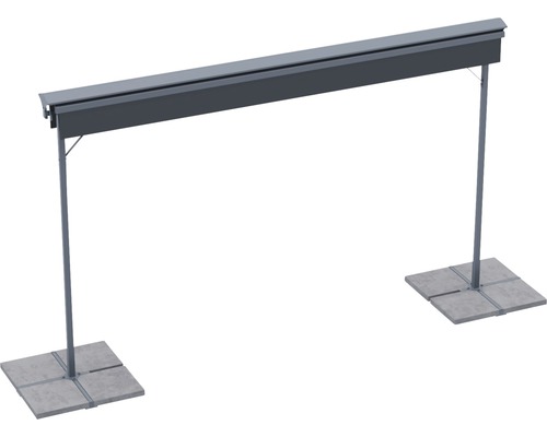 Fristående markis med stativ och plattor