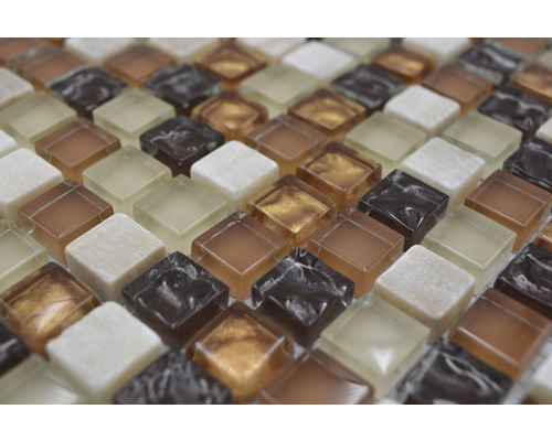 Fyrkantiga mosaikplattor av glas