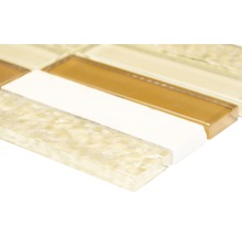 Mosaik glas natursten XCM MS836 30,4x32,2 cm beige mix