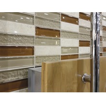 Mosaik glas natursten XCM MS836 30,4x32,2 cm beige mix
