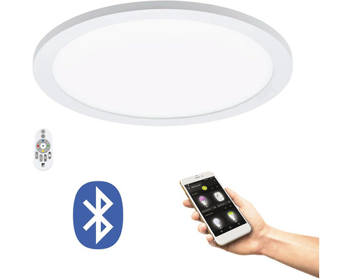 LED-taklampa med fjärrkontroll och smartphonekontroll