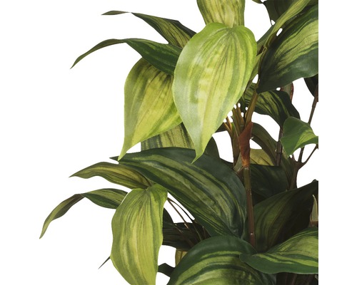 Konstgjord krukväxt med gröna blad