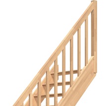 Trätrappa med räcke