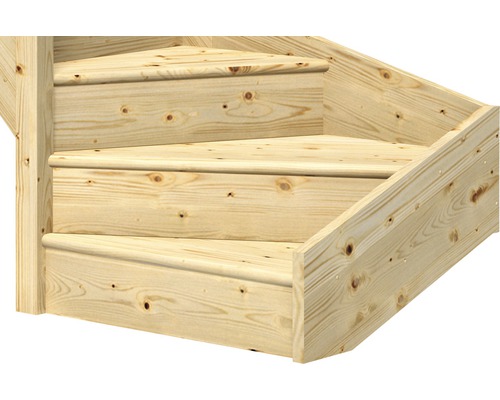 Trätrappa av gran