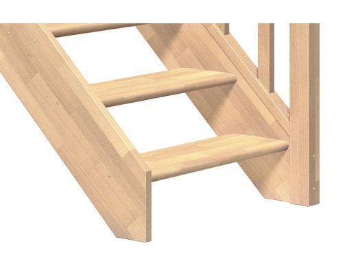 Detaljvy av en trätrappa