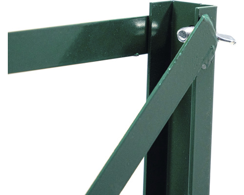 Detaljvy av metallkonstruktion för trädgården