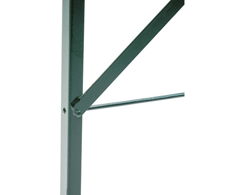 Detalj av ett bord med metallben