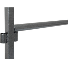 Detaljbild av en metallröranslutning