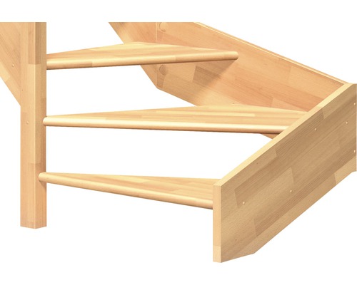 Trätrappa med tre steg