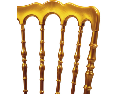 Detaljvy av ryggstödet på en stol