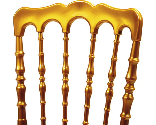 Detaljvy av ryggstödet på en stol