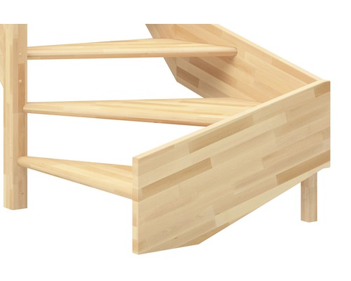 Detalj av en trätrappa