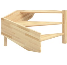 Detaljvy av trätrappa