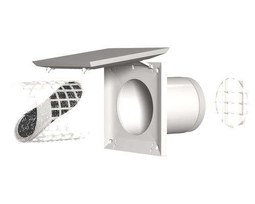 Enskilda delar av ett ventilationssystem med filter