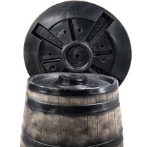 Regntunna med öppet lock