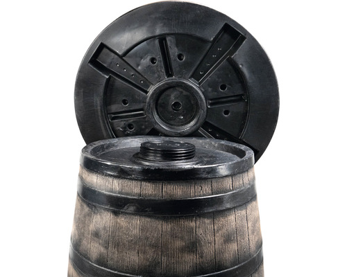 Regntunna med öppet lock