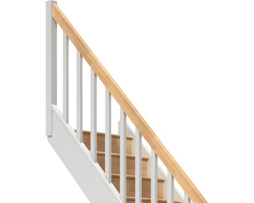 Trappa med räcke och steg