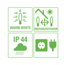 Ljusslinga LAFIORA 80 varmvita LED belysningslängd 1185cm sladdfärg grön inkl. timer dimbar IP44-thumb-10