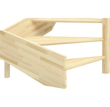 Trätrappa med tre steg